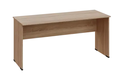 EPL 16 - 16 stůl kancelářský, dřevěná podnož, deska 18 mm, široký 1600 mm, dub bardolino